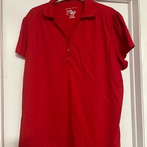 Just My Size, red polo shirt, 5X